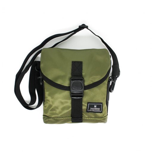 basic essential shoulder bag army green a