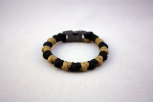 black gold beads front