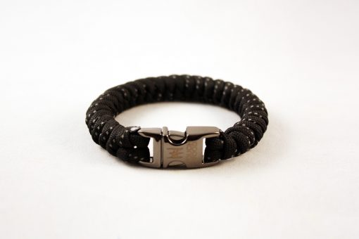 black reflect bracelet back