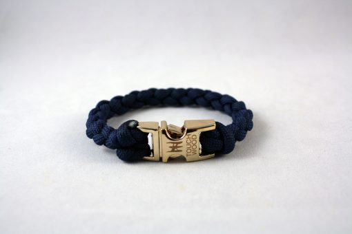 navy ble gold buckle  back