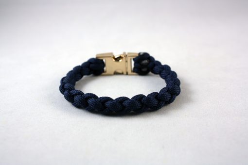 navy blue gold buckle