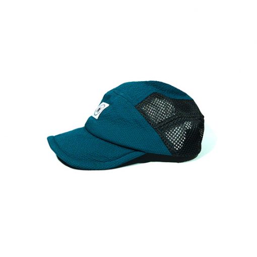 quick dry camp cap peacock blue side small